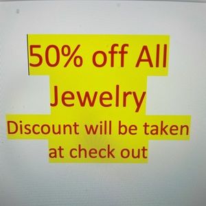 All jewelry is 50% off list price. No negations